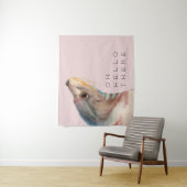 シーライオンイラストレーション |文字の追加おもしろい タペストリー (インサイチュ)