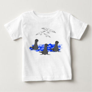 シーライオンズ海&シーガルズトッドラーティー ベビーTシャツ