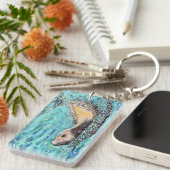 シーライオ絵画ン キーホルダー (正面右)