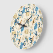 シーライフかわいらしクロック、シーホース時計 ラージ壁時計 (傾斜)