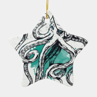 シーライフのタコ セラミックオーナメント