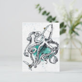 シーライフのタコ ポストカード (スタンド正面)