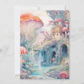 シーライフの赤ちゃんシャワーの下で 招待状 (裏面)