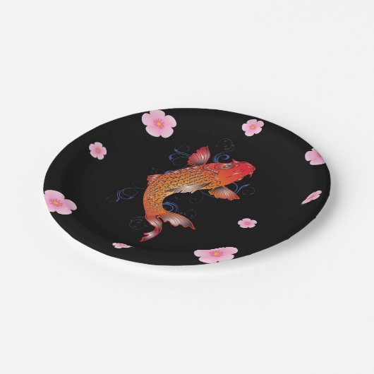 シーライフの魚のコイ ペーパープレート (アングル)