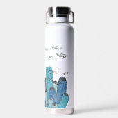 シーライフアンダーザシー名前をカスタムする ウォーターボトル (背面)