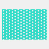 シーライフサンドドルスターフィッシュシーシェルターコイズ ラッピングペーパーシート (正面3)