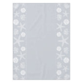 シーライフシルエット(コースタルグレー) テーブルクロス (正面)