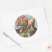 シーライフシルエット ラウンドシール (封筒)