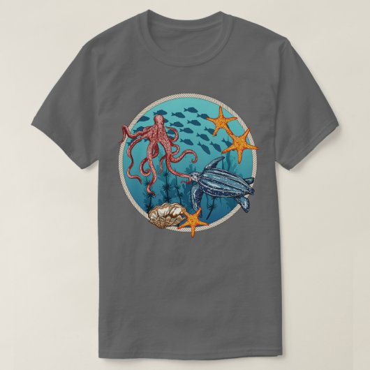 シーライフスタンプ Tシャツ (デザイン正面)