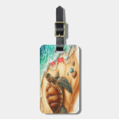 シーライフターコイズ海 ラゲッジタグ (正面縦)