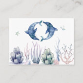 シーライフツインズベビーシャワーブズベビー エンクロージャーカード (裏面)