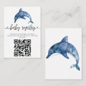 シーライフドルフィンのベビーシャワー エンクロージャーカード (正面/裏面)