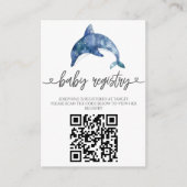 シーライフドルフィンのベビーシャワー エンクロージャーカード (正面)