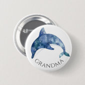 シーライフベイビーシャワーボタンおばあちゃん 缶バッジ (正面&裏面)