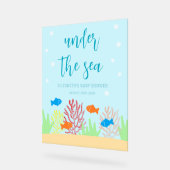 シーライフベイビーシャワー アクリルサイン (傾斜)