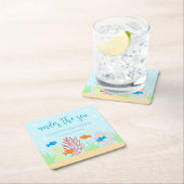 シーライフベイビーシャワー スクエアペーパーコースター (インサイチュ)