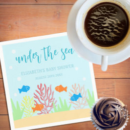 シーライフベイビーシャワー スタンダードカクテルナプキン