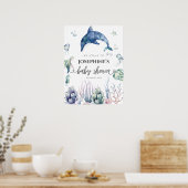 シーライフベビーシャワーへようこそ ポスター (キッチン)