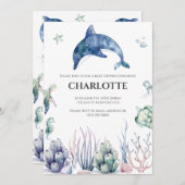 シーライフベビーシャワー招待状 招待状 (正面/裏面)