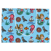 シーライフマーメイドシーホース抱き枕 ラージペーパーバッグ (裏面)