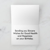 シーライフラージフォント誕生日カード カード (内部)