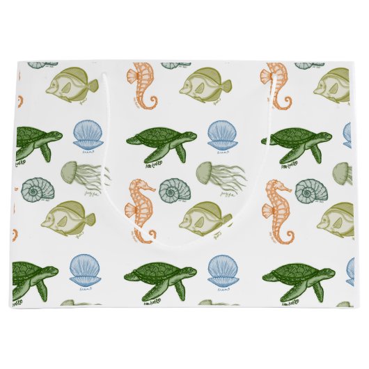 シーライフ抱き枕 ラージペーパーバッグ (正面)