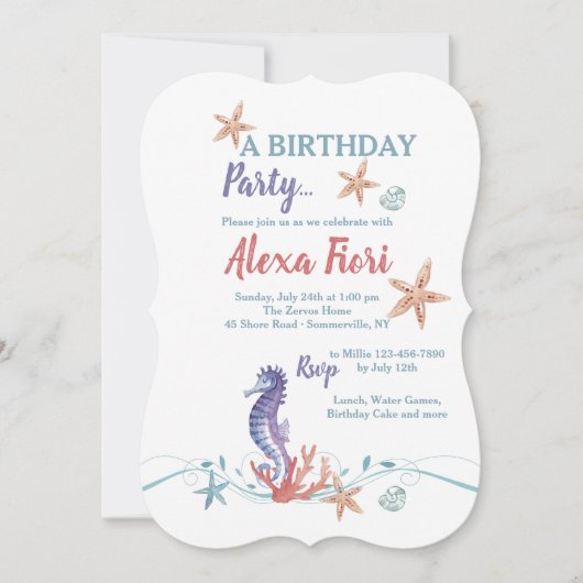 シーライフ招待状 招待状 (正面)