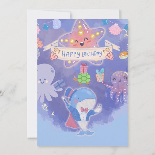 シーライフ海最終誕生日パーティーの下 招待状 (裏面)