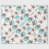 シーライフ熱帯パターンクリスマスプレゼントラップ ラッピングペーパー (フラット)