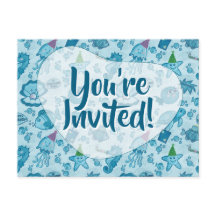 シーライフ誕生日招待状はがき