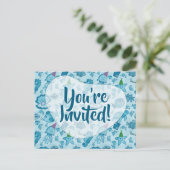 シーライフ誕生日招待状はがき インビテーションポストカード (スタンド正面)