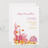 シーライフ誕生日招待状 招待状 (正面/裏面)