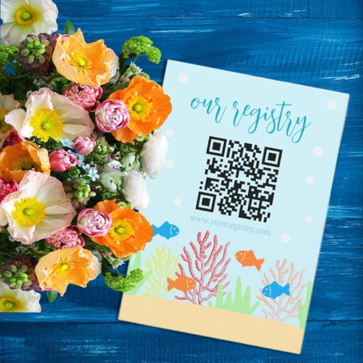 シーライフ赤ちゃんシャワー登録 エンクロージャーカード
