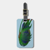 シーラカンス化石レプリカ ラゲッジタグ (正面縦)