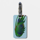 シーラカンス化石レプリカ ラゲッジタグ (裏面縦)