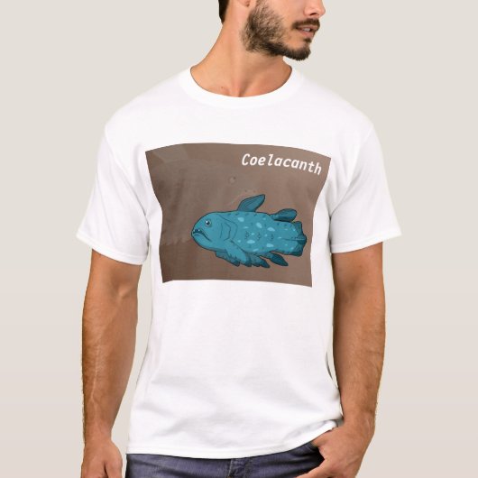 シーラカンス-古代の魚 Tシャツ (正面)