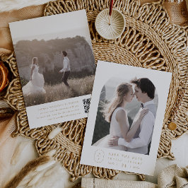 シーラシンプル金ゴールドモダンボホミニマ結婚リスト セーブザデート