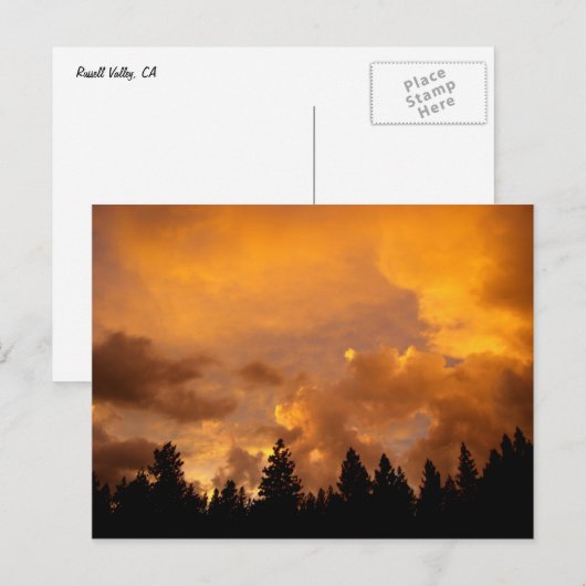 シーラスの夕焼け – はがき (正面/裏面)