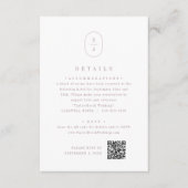 シーラダスティバラエレガントモノグラム結婚ズ詳細 エンクロージャーカード (正面)