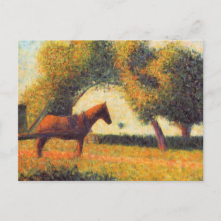 シーラットの馬と絵画カートのポインチリスト・アート ポストカード