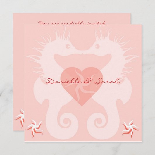 シーラブ 招待状 (正面/裏面)