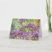 シーラベンダーフラワーズフローラアートノートカード カード (正面)