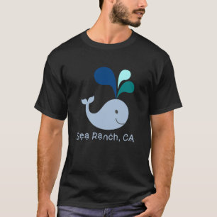 シーランチカリフォルニアキュートホエールラバーマンガ Tシャツ