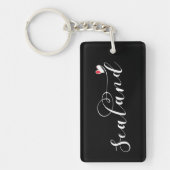 シーランドハート旗、シーランド公国 キーホルダー (正面)