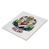 シーランド公国の紋章 タイル (側面)