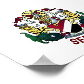 シーランド公国の紋章 ポスター (角)