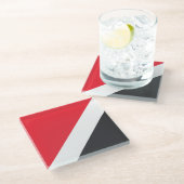 シーランド国旗の君主国 ガラスコースター (アングル)