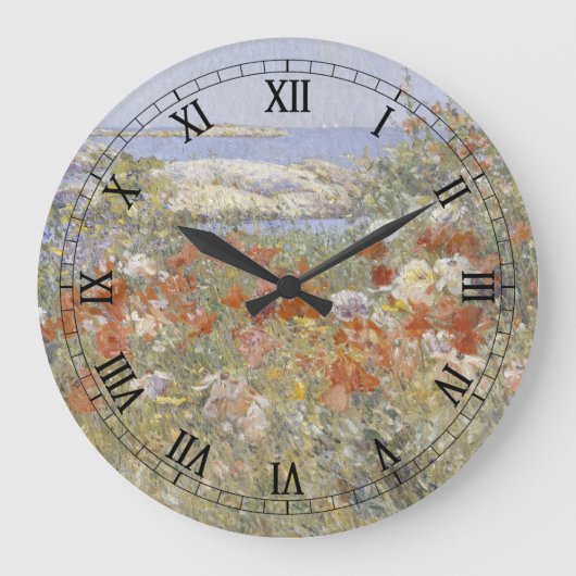 シーリアタクスターズガーデンバイフレデリックチルドハサム ラージ壁時計 (正面)