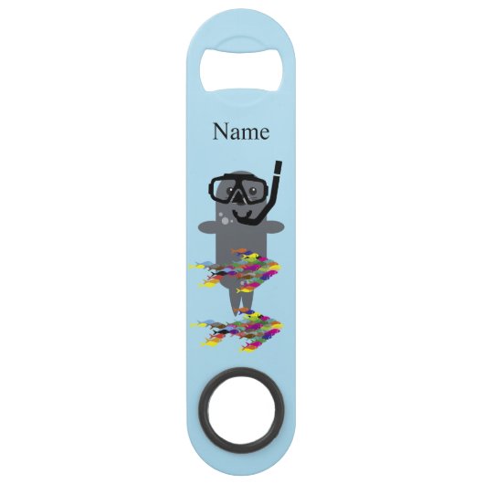 シーリングと魚の群れサンダーコーブ スピード栓抜き (裏面)