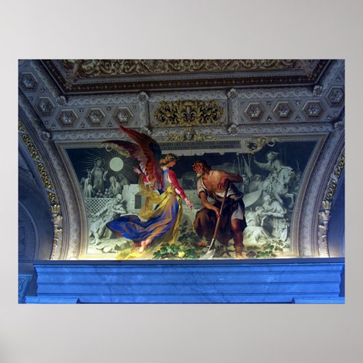 シーリングインザバチカン博物館インローマプリント ポスター (正面)